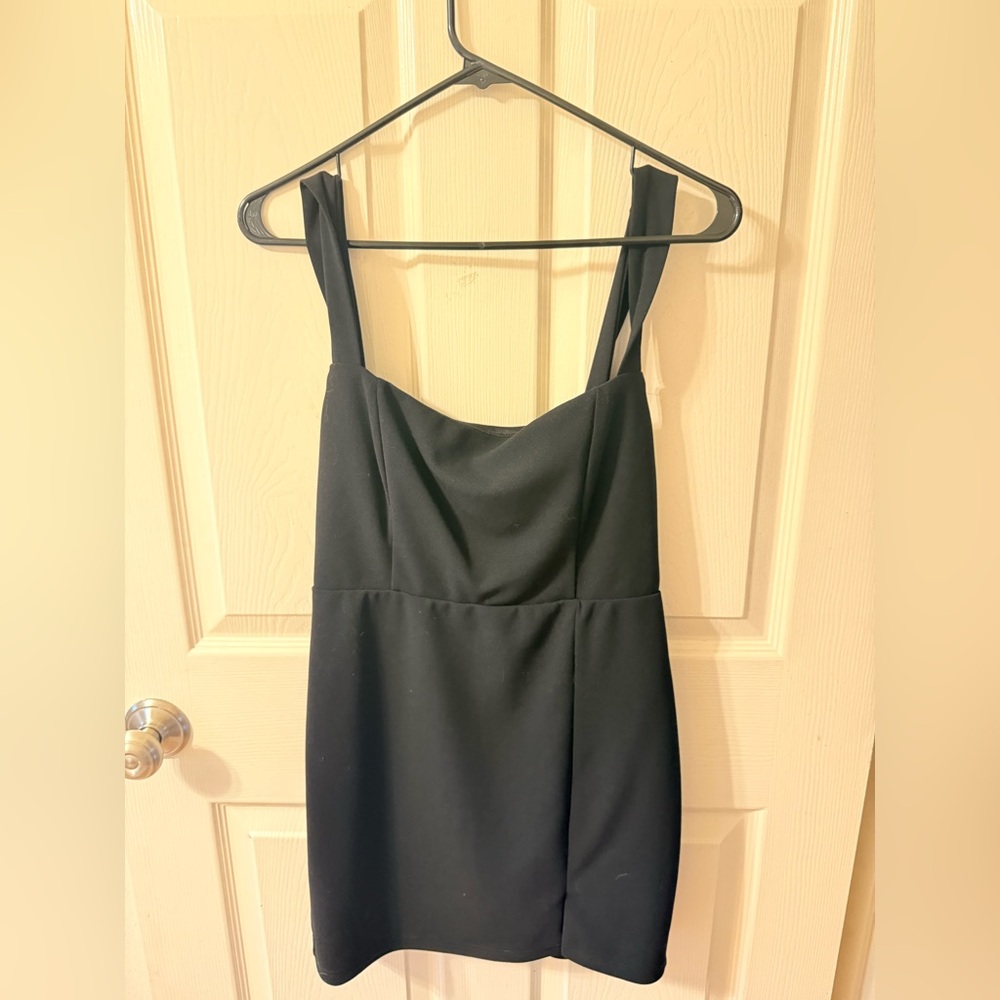 Lulu's Classic Black Mini Dress